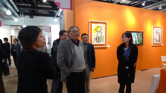 顾汀汀丝网版画“小和尚”系列首次亮相上海春沙展